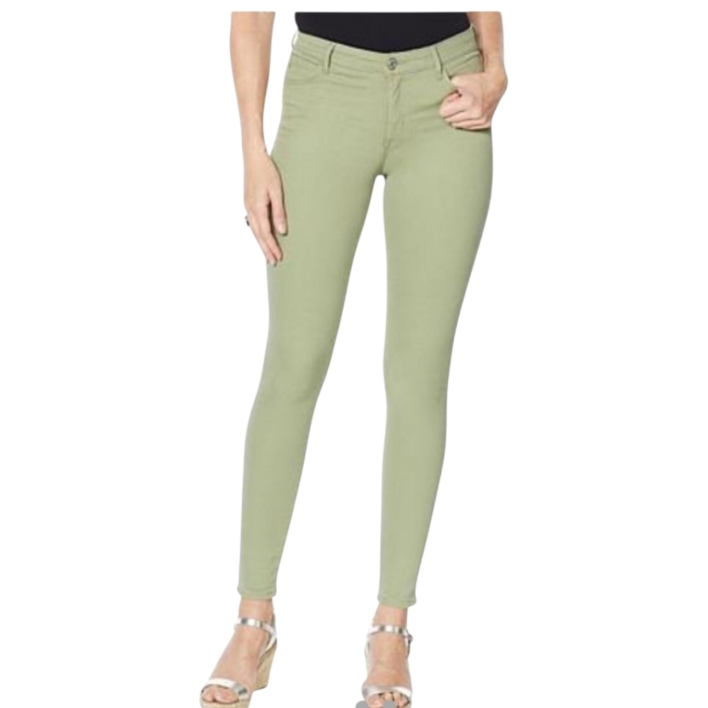 Skinnygirl Sage ArmyGreen Jeans Fit Solution Midrise NWT Ankle Lenghth